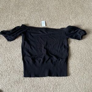 Brand new off the shoulder top - sweater material- super cute!!!!